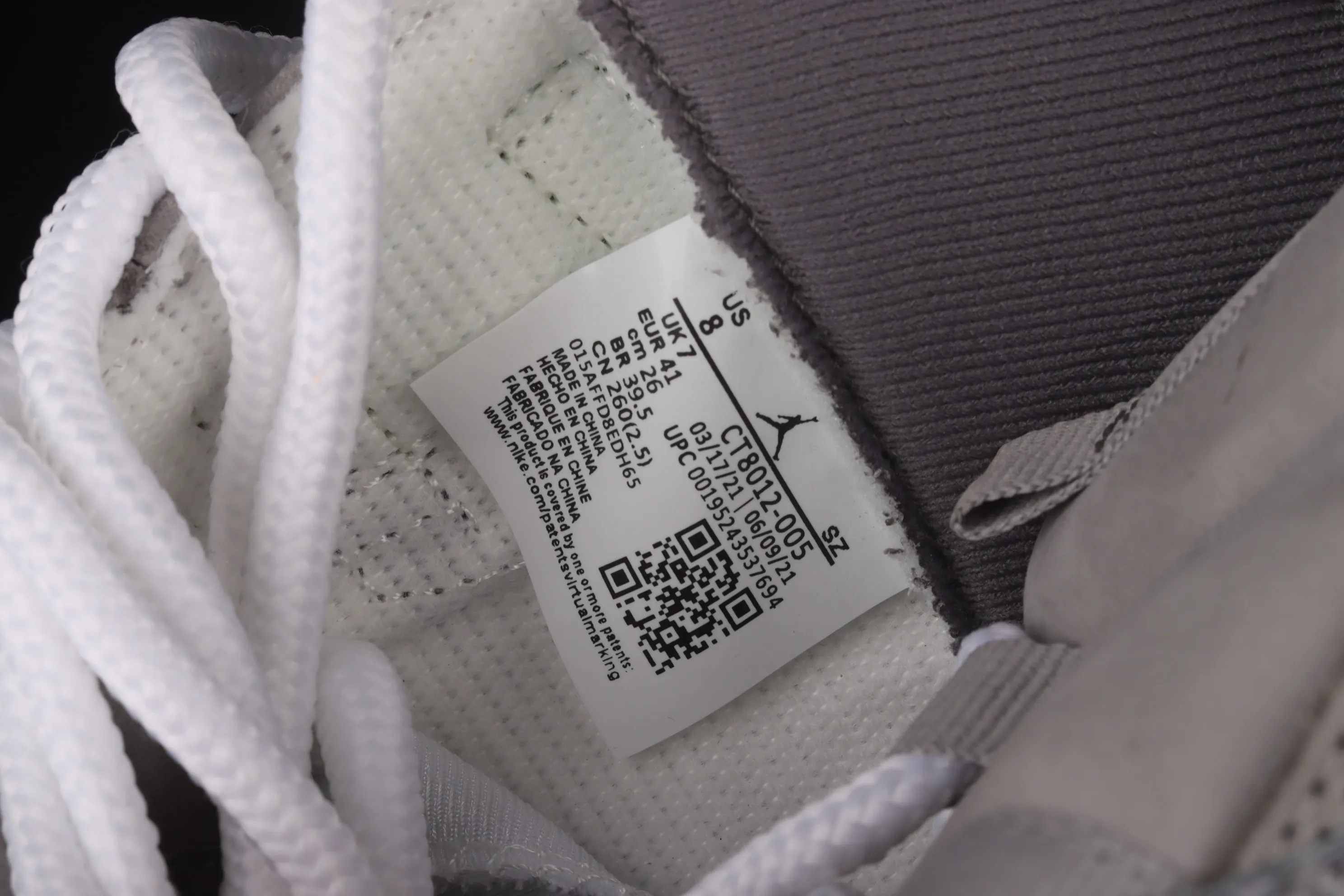 All categories Air Jordan Jordan series basketball shoes Air Jordan 11 Air Jordan 11 Retro "Cool Grey" AJ11 Joe 11 new cool gray CT8012-005